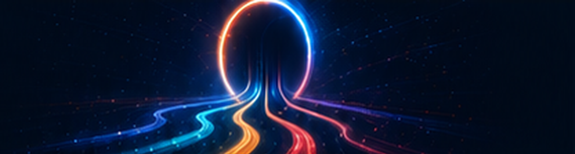 Luminous AI traffic portal.