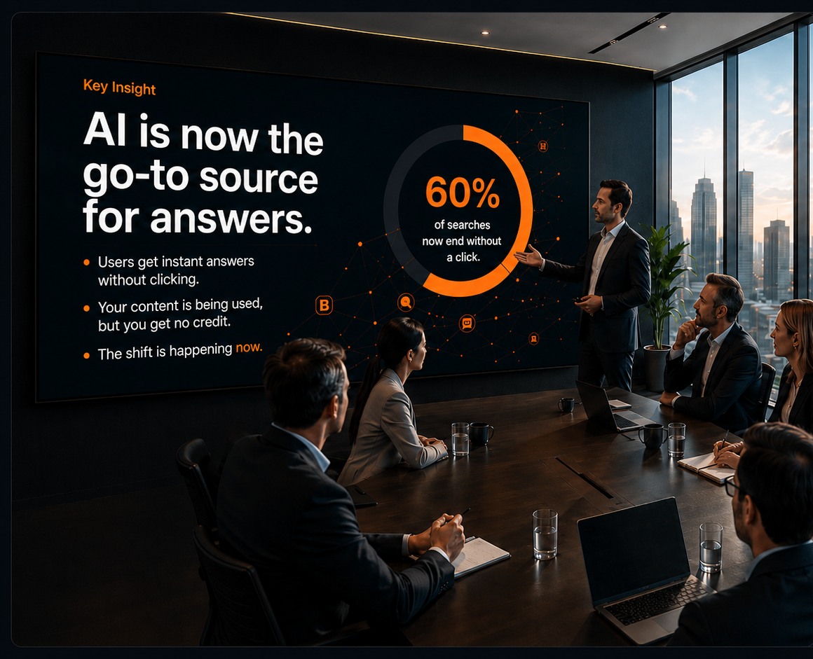 AI insights boardroom with the Key Insight presentation.